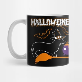 Happy halloweiner halloween costumes wiener dachshund gifts Mug